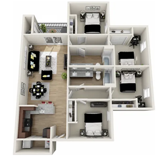 4x2 floorplan